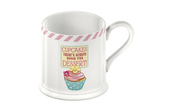 MUG STONEWARE DECORADO FIRCUPCAKE